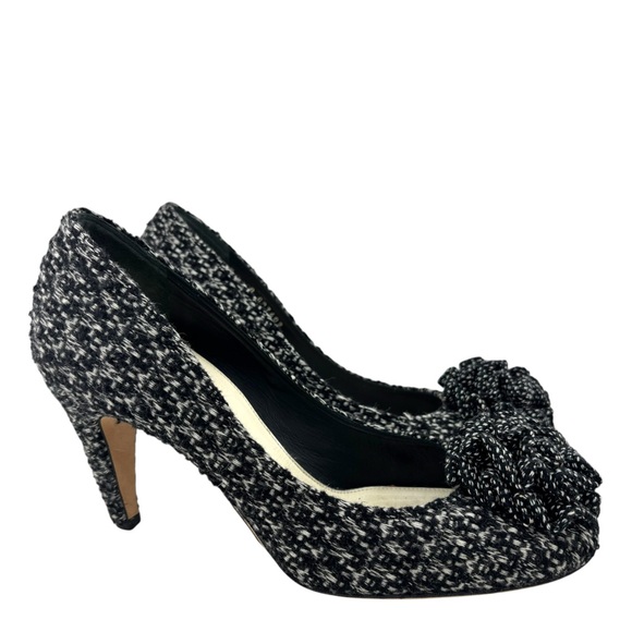 Chanel Tweed Camellia Pumps - Picture 1 of 5